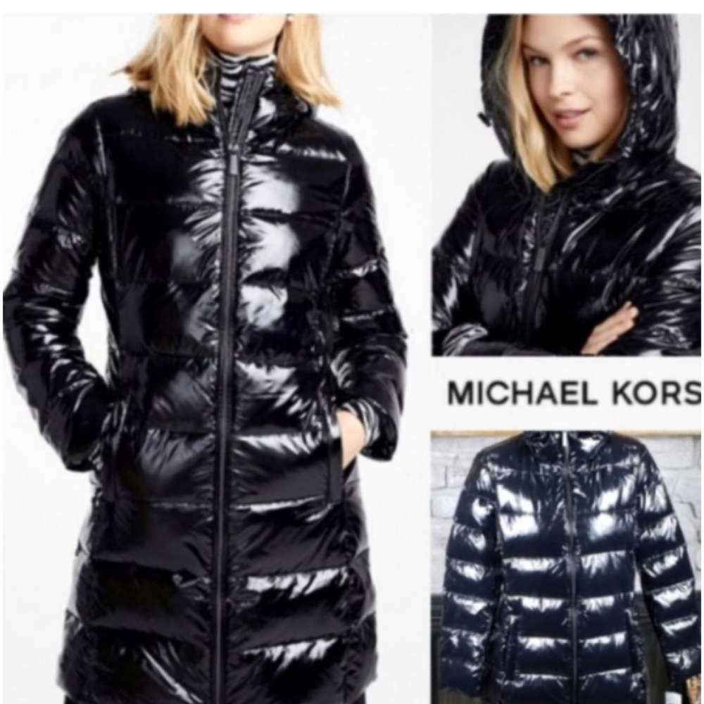 Micheal Kors Knee Length Down Coat